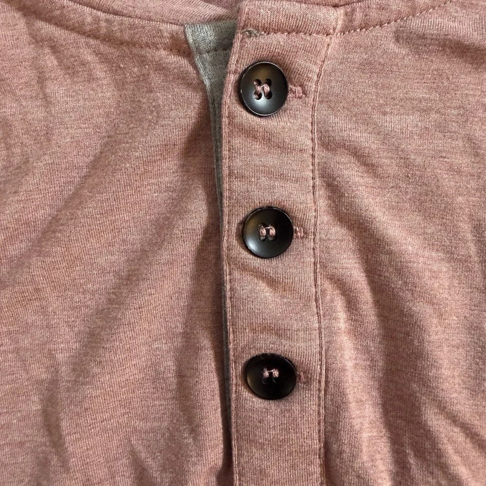 Free Fly Henley Shirt Mens 3XL Pink Long Sleeve Bamboo Blend Performance Fish